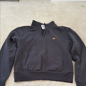 Adidas Black Half-Zip Sweatshirt